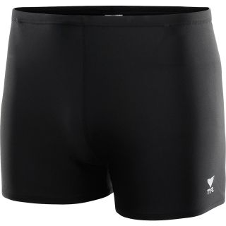 TYR Mens Solid Lycra Square Leg Swimsuit   Size 30, Black