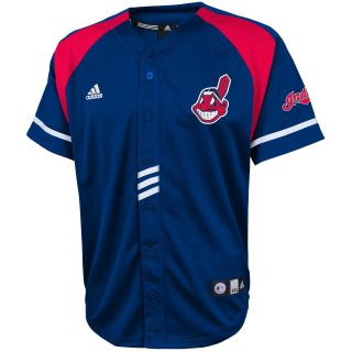 adidas Youth Cleveland Indians Jason Kipnis Baseball Jersey   Size Large, Navy
