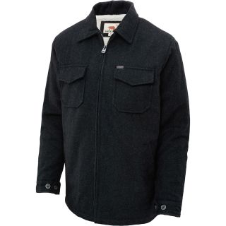 DAKOTA GRIZZLY Mens Bison Long Sleeve Shirt Jacket   Size Xl, Coal