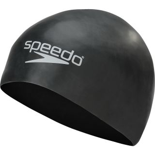SPEEDO Silicone Swim Cap, Black