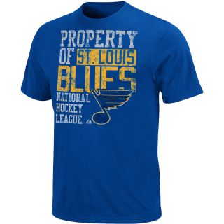MAJESTIC ATHLETIC Mens St. Louis Blues Double Minor Short Sleeve T Shirt  