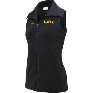 COLUMBIA Womens LSU Tigers Give and Go Full Zip Fleece Vest   Size XS/Extra