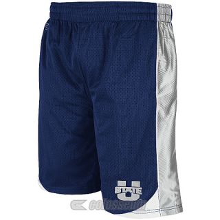 COLOSSEUM Mens Utah State Aggies Vector Shorts   Size Xl, Navy