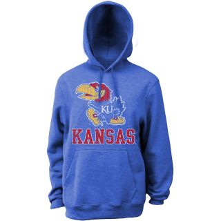 Classic Mens Kansas Jayhawks Hooded Sweatshirt   Royal   Size XL/Extra Large,