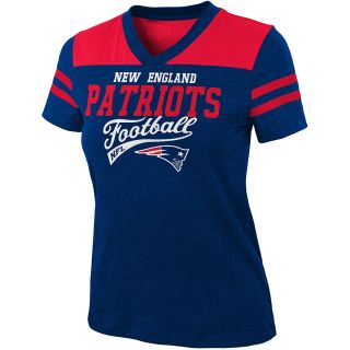 NFL Team Apparel Girls New England Patriots Burn Out Jersey Short Sleeve T 