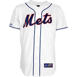 Majestic Athletic New York Mets Blank Replica Alternate White Jersey   Size