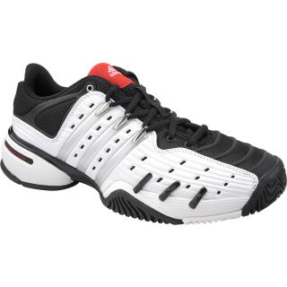 adidas Mens Barricade V Tennis Shoes   Size 12, White/red/black