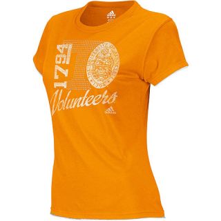 adidas Womens Tennessee Volunteers Distressed Variety Short Sleeve T Shirt  