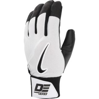 NIKE Diamond Elite Edge Adult Baseball Batting Gloves   Size Small, White/black