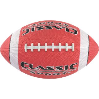 CLASSIC SPORT 10 Youth Rubber Football   Size 3, Red