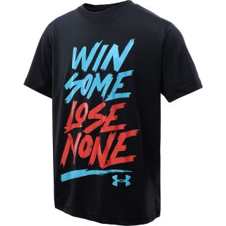 UNDER ARMOUR Boys Win Some Lose None Short Sleeve T Shirt   Size Medium,
