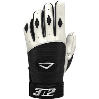 3N2 Batting Gloves Adult Pair Pack   Size XS/Extra Small, White/black