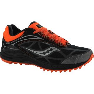 SAUCONY Mens Peregrine 3 Running Shoes   Size 9, Black/orange