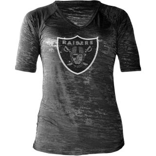Touch By Alyssa Milano Womens Oakland Raiders Rhinestone Logo T Shirt   Size