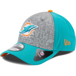 NEW ERA Mens Miami Dolphins 2014 Draft Reflective 39THIRTY Stretch Fit Cap  