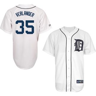 MAJESTIC ATHLETIC Youth Detroit Tigers Justin Verlander Replica Home Jersey  