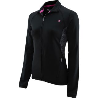 CHAMPION Womens PowerTrain Absolute Workout Full Zip Jacket   Size Xl, Black