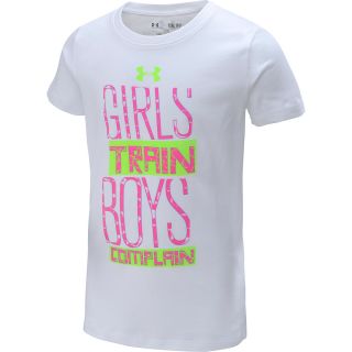 UNDER ARMOUR Girls Girls Train UV Short Sleeve T Shirt   Size Medium,
