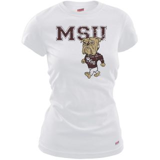 MJ Soffe Womens Mississippi State Bulldogs T Shirt   White   Size Small,