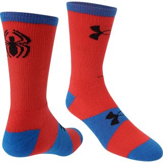 UNDER ARMOUR Mens Alter Ego Spider Man Performance Crew Socks   Size Small,