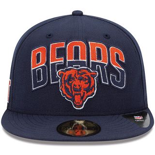 NEW ERA Mens Chicago Bears Draft 59FIFTY Fitted Cap   Size 7.5, Navy