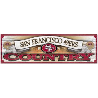 Wincraft San Francisco 49ers Country 9x30 Wooden Sign (50620011)