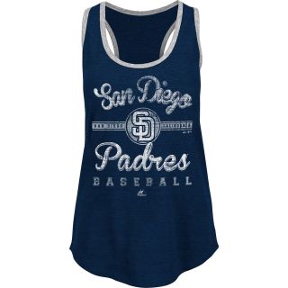 MAJESTIC ATHLETIC Womens San Diego Padres Authentic Tradition Tank Top   Size