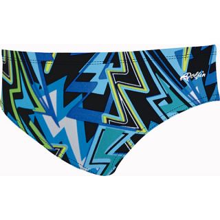 Dolfin Winners Printed Racer Brief Mens   Size 36, Xena Blue/green (7411L 517 