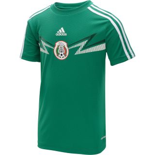 adidas Boys Mexico 2014 World Cup Home Replica Short Sleeve T Shirt   Size