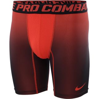 NIKE Mens 6 Pro Combat Core Compression 2.0 Shorts   Size Medium, Crimson