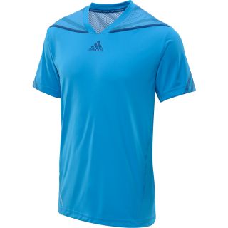 adidas Mens adiZero Short Sleeve Tennis T Shirt   Size Small, Solar Blue