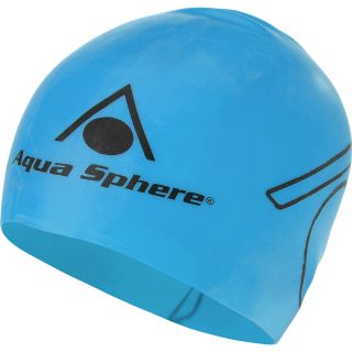 AQUA SPHERE Adult Tri Swim Cap   Size Reg, Blue
