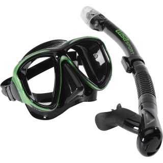 TUSA SPORT Adult Pro Series Powerview Dry Mask and Snorkel Combo   Size Adult,
