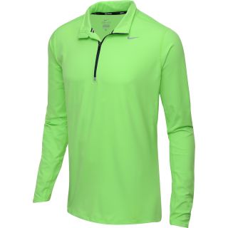 NIKE Mens Element Half Zip Running Jacket   Size 2xl, Flash Lime/navy