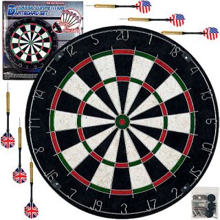 Trademark Global Pro Style Bristle Dart Board Set w/6 Darts & Board (15 2001)