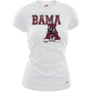 MJ Soffe Womens Alabama Crimson Tide T Shirt   White   Size Large, Alabama