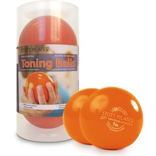 STOTT PILATES Orange 1lb Toning Balls   1 pair (ST 06052)