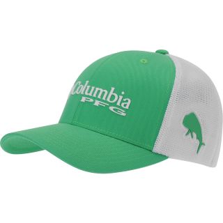 COLUMBIA Mens PFG Mesh Cap   Size S/m, Emerald