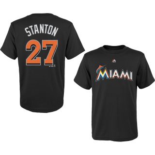 MAJESTIC ATHLETIC Youth Miami Marlins Giancarlo Stanton Player Name And Number