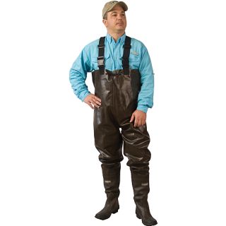 Caddis Rubber Chest Waders   Size 8, Brown (CA4901W 8)