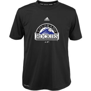 adidas Youth Colorado Rockies ClimaLite Team Logo Short Sleeve T Shirt   Size