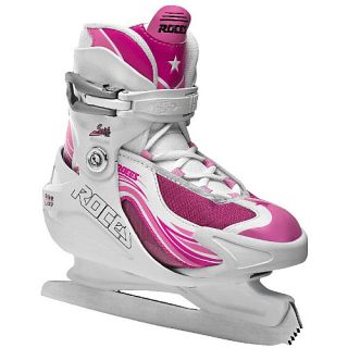 Roces Girls Swish Ice Skate Size Adjustable   Size Size 4   7, White/blue