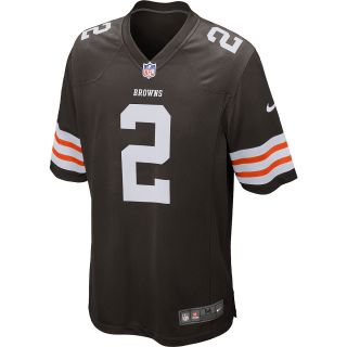 NIKE Mens Cleveland Browns Johnny Manziel Game Team Color Jersey   Size Xl