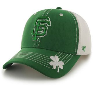 47 BRAND Mens San Francisco Giants St. Patty Flux Structured Cap, Kelly Green