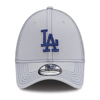 NEW ERA Mens Los Angeles Dodgers Gray Neo 39THIRTY Stretch Fit Cap   Size S/m,