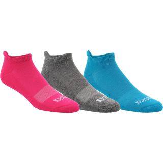 ASICS Womens Cushion Low Cut Socks   3 Pack   Size Medium, Blue/grey