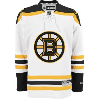 REEBOK Mens Boston Bruins Center Ice Premier White Color Jersey   Size Large,