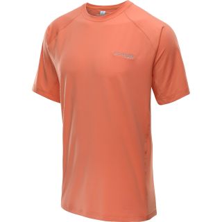 COLUMBIA Mens PFG Freezer Zero Short Sleeve T Shirt   Size Large, Peach