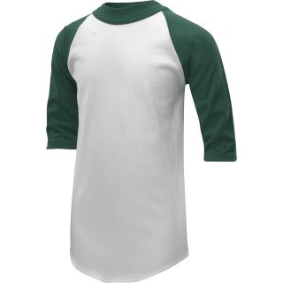 SOFFE Boys 3/4 Sleeve Baseball T Shirt   Size XS/Extra Small, Dk.green