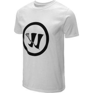 WARRIOR Mens Crease Logo Short Sleeve T Shirt   Size Medium, White